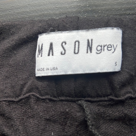 Masongrey fuzzy luxe black sweatpants size small - Picture 2 of 4